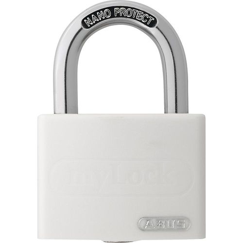 ABUS Vorhängeschloss, beschreibbar, T65AL/40, VE 12 Stk, weiß