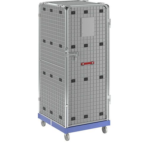 Antidiebstahlrollbehälter, blickdicht, blau kaiserkraft