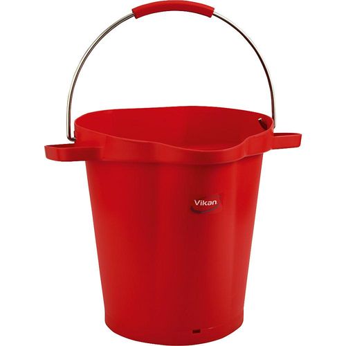 Vikan Eimer, lebensmittelecht, Volumen 20 l, VE 5 Stk, rot