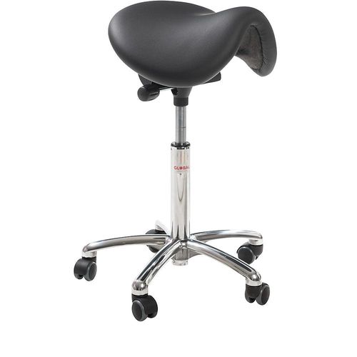 Sattelhocker, ohne Rückenlehne, schwarz kaiserkraft Image