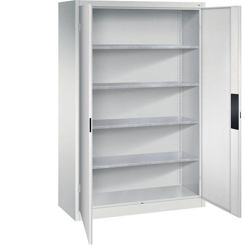 C+P Werkstatt-Schwerlastschrank, Breite 1200 mm, Tiefe 500 mm, Tür lichtgrau Image