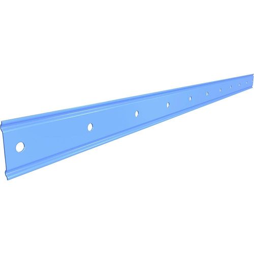 eurokraft pro Anschlagleiste CustomLine, für Montage-/Etagenwagen, Länge 1016 mm, VE 2 Stk, lichtblau RAL 5012
