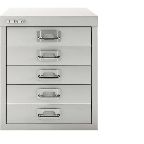 BISLEY MultiDrawer™ 39er Serie, DIN A4, 5 Schubladen, verkehrsweiß