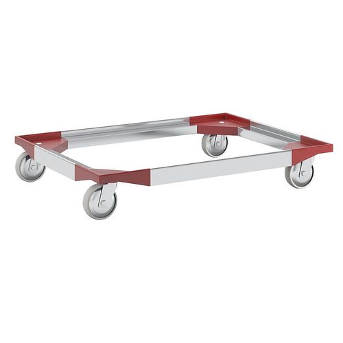 Aluminium-Fahrgestell, 810 x 610 mm, Polypropylenräder kaiserkraft