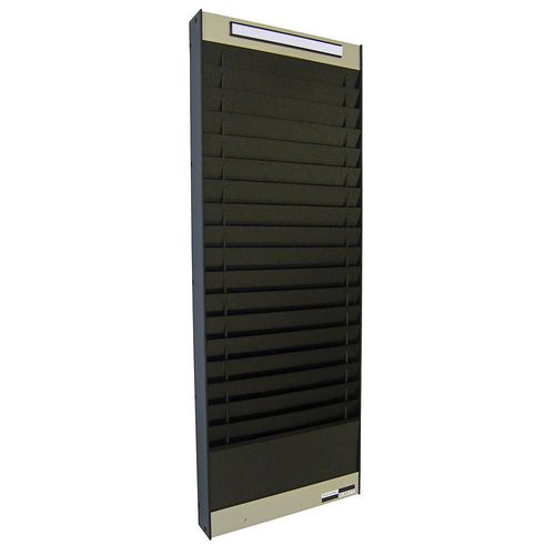 Dokumentensortiertafel, 1 x 18 Fächer, DIN A5, Dokumentenlage horizontal, schwarz, matt kaiserkraft