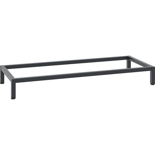 C+P Schrankuntergestell, schwarzgrau RAL 7021, 930 x 500 mm