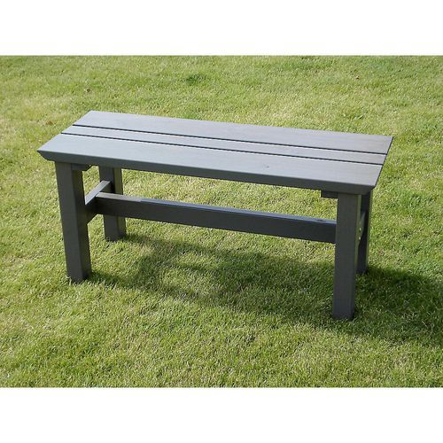 Außenmöbelserie VIKING, Sitzbank, grau, Länge 1000 mm kaiserkraft Image