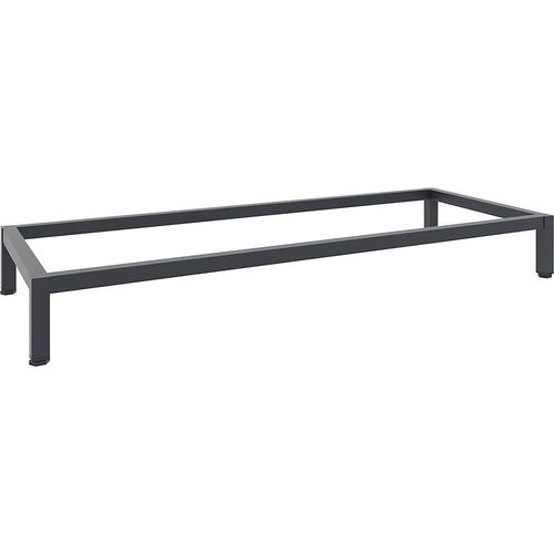 C+P Schrankuntergestell, schwarzgrau RAL 7021, 1196 x 496 mm