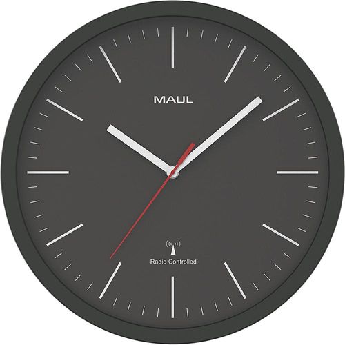 MAUL Wanduhr MAULjump, Funkuhrwerk, schwarz