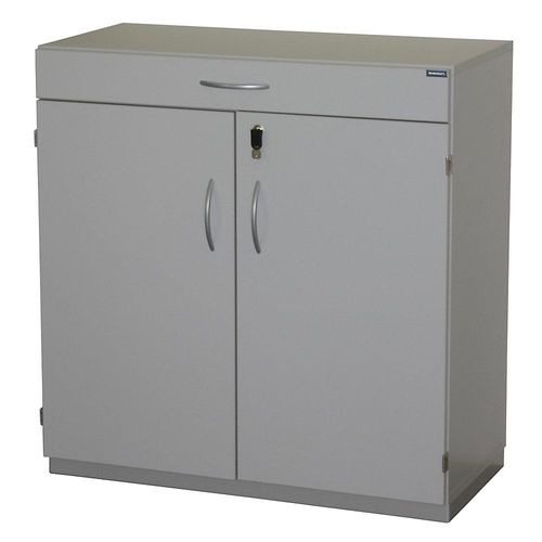 eurokraft pro Geräteschrank mit Sortiertisch, HxBxT 942 x 913 x 440 mm, abschließbar, lichtgrau RAL 7035 Image