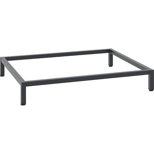 C+P Schrankuntergestell, schwarzgrau RAL 7021, 930 x 800 mm