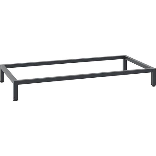 C+P Schrankuntergestell, schwarzgrau RAL 7021, 1196 x 596 mm