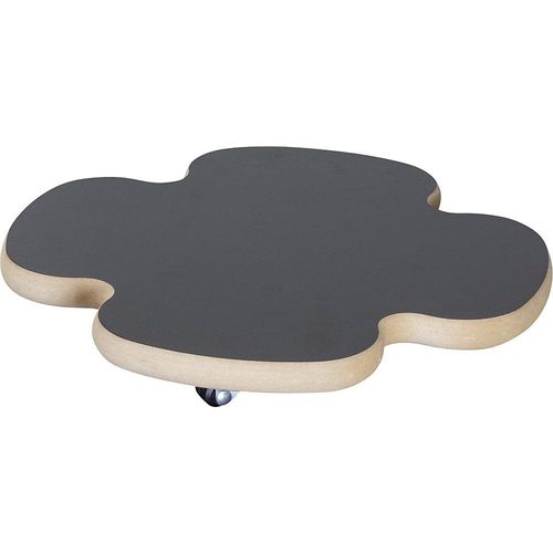 Wagner Pflanzenroller MDF, Tragfähigkeit 100 kg, LxB 330 x 330 mm, schwarz, VE 2 Stk