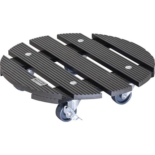 Wagner Pflanzenroller WPC, Tragfähigkeit 100 kg, LxB 290 x 290 mm, anthrazit