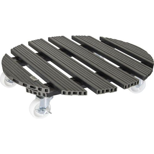 Wagner Pflanzenroller WPC, Tragfähigkeit 120 kg, LxB 500 x 500 mm, anthrazit