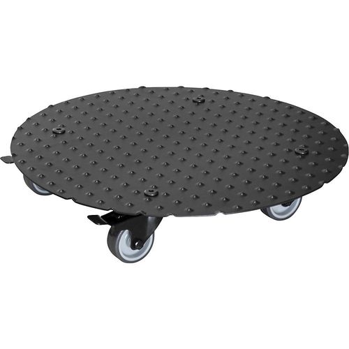 Wagner Pflanzenroller Alu ALASKA, Tragfähigkeit 150 kg, rund, Ø 380 mm, schwarz