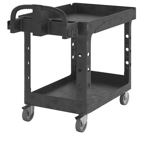 Rubbermaid Allzweck-Tischwagen aus Kunststoff, mit Wannenvertiefung, LxBxH 1120 x 640 x 980 mm