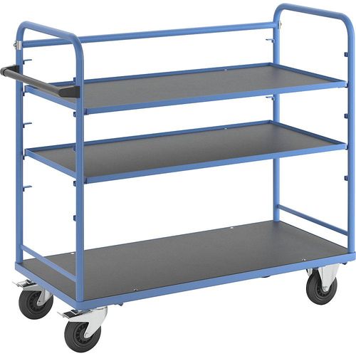 eurokraft pro Regalwagen, für 5 Etagenböden, inkl. 2 Etagenböden