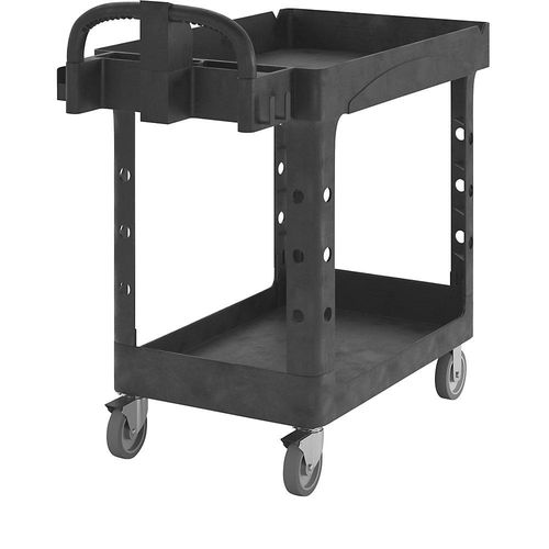 Rubbermaid Allzweck-Tischwagen aus Kunststoff, mit Wannenvertiefung, LxBxH 975 x 432 x 832 mm