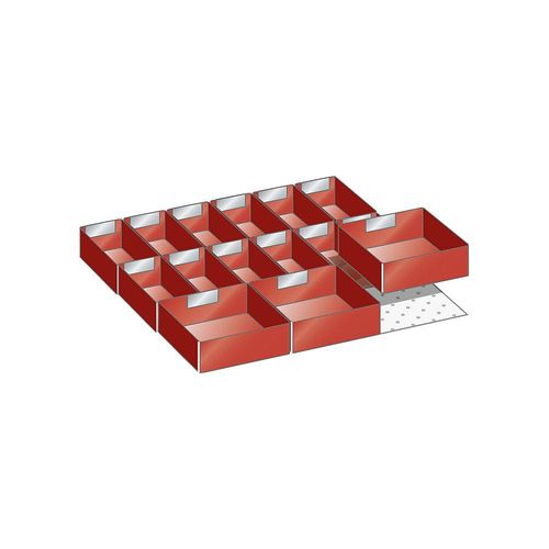 LISTA Schubladeneinteilung, Einsatzkästen-Set, 15-teilig, für Fronthöhe 100 mm Image