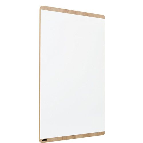 Whiteboard NATURAL, Rahmen in Holzoptik, Tafel weiß, BxH 1000 x 1500 mm kaiserkraft