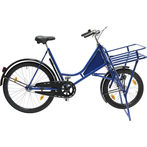 Lastenfahrrad CLASSIC, Stahl, Traglast 140 kg, blau kaiserkraft