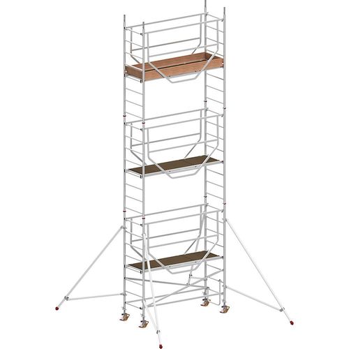 HYMER Fahrgerüst ADVANCED SAFE-T 7075, geschweißt, Plattform 2,08 x 0,61 m, Arbeitshöhe max. 7,25 m