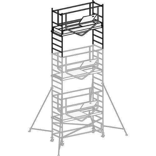 HYMER Fahrgerüst ADVANCED SAFE-T 7070, Erweiterungsmodule, Plattform 1,58 x 0,61 m, Modul 3