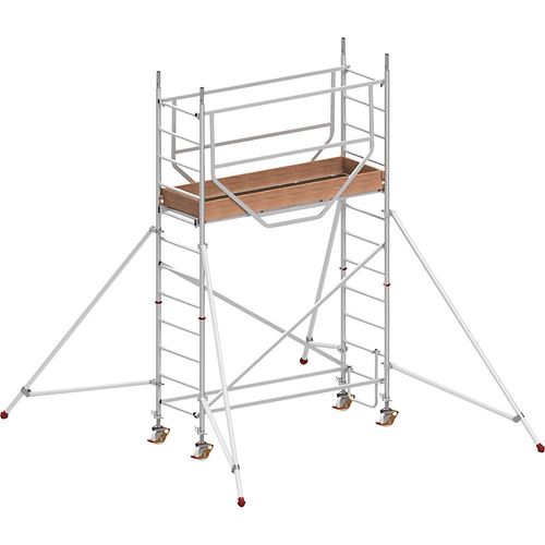 HYMER Fahrgerüst ADVANCED SAFE-T 7075, geschweißt, Plattform 2,08 x 0,61 m, Arbeitshöhe max. 4,25 m