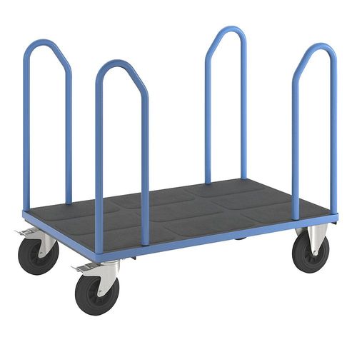 eurokraft pro Seitenbügelwagen mit 4 Seitenbügeln, Tragfähigkeit 500 kg, LxB 1250 x 800 mm