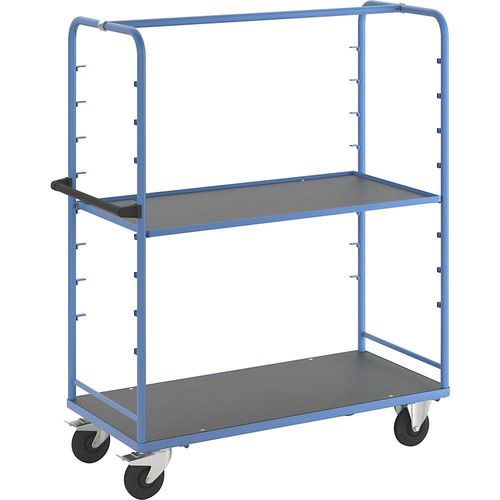 eurokraft pro Regalwagen, für 8 Etagenböden, inkl. 1 Etagenboden