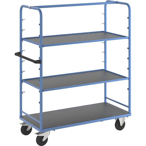 eurokraft pro Regalwagen, für 8 Etagenböden, inkl. 2 Etagenböden