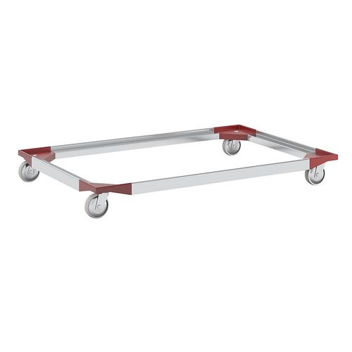 Aluminium-Fahrgestell, 1210 x 810 mm, Polypropylenräder kaiserkraft