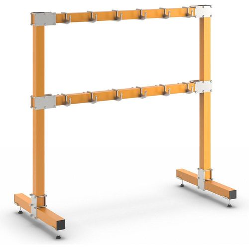 eurokraft pro Anschlagmittel-Garderobe, stationär, Länge 1900 mm