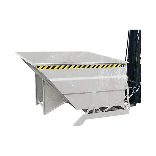 eurokraft pro XXL-Kippbehälter mit Aufrichthilfe, Volumen 2 m³, feuerverzinkt