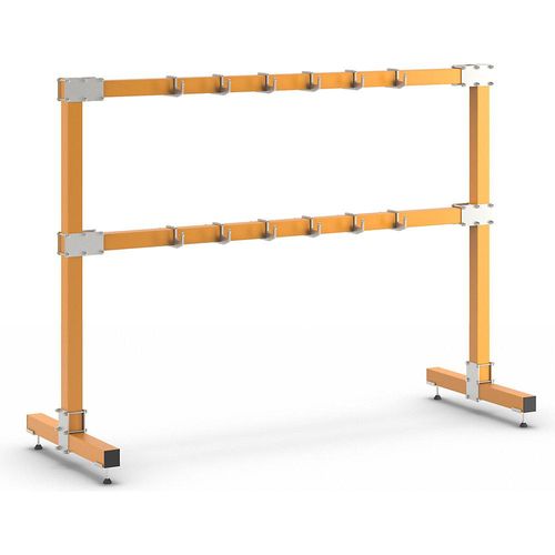 eurokraft pro Anschlagmittel-Garderobe, stationär, Länge 2500 mm