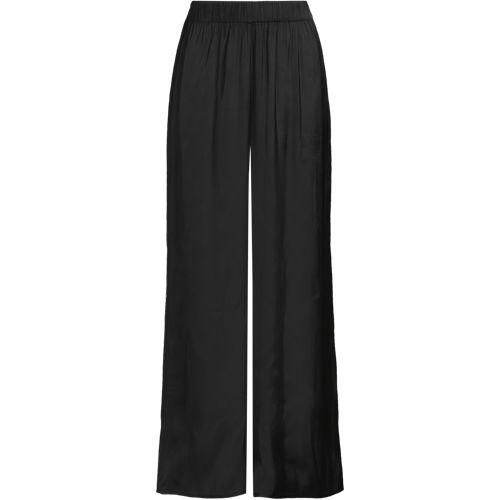 Fließende Palazzohose, Damen,  Schwarz, Polyester, by Lands' End