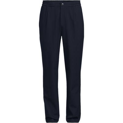 Wool Touch Hose, Herren,  Blau, Polyester/Viskose/Polyester-Mischung, by Lands' End