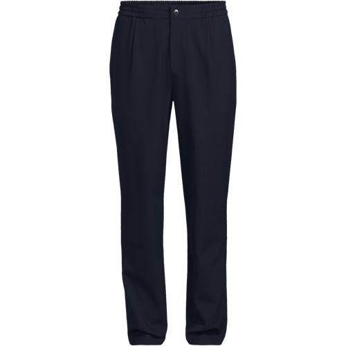 Wool Touch Hose, Herren,  Blau, Polyester/Viskose/Polyester-Mischung, by Lands' End