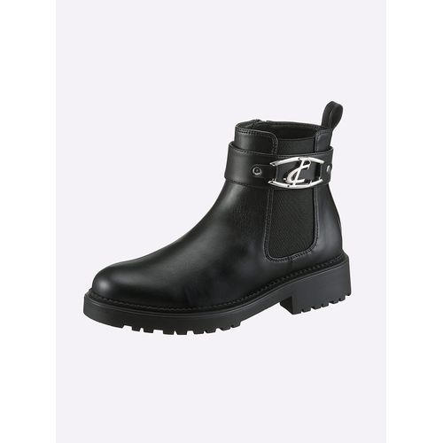 Stiefelette HEINE, Damen, Gr. 36, schwarz, Synthetik, Schuhe