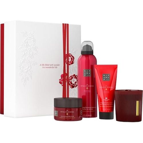RITUALS Rituale The-Ritual-Of-AyurvedaMedium Gift Set The Ritual of Ayurveda Candle 140 gr. + The Ritual of Ayurveda Body Cream 100 ml + The Ritual of Ayurveda Body Scrub 125 gr. + The Ritual of Ayurveda Foaming Shower Gel 200 ml 1 Stk. (35,90 € / 1 Stk.)