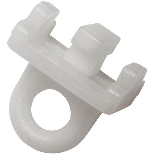 Feststeller GARDINIA "Zwischenfeststeller" Gr. 1, weiß, 6 Stk., Gardinenbefestigungen, Serie Aluminiumschiene 13 mm
