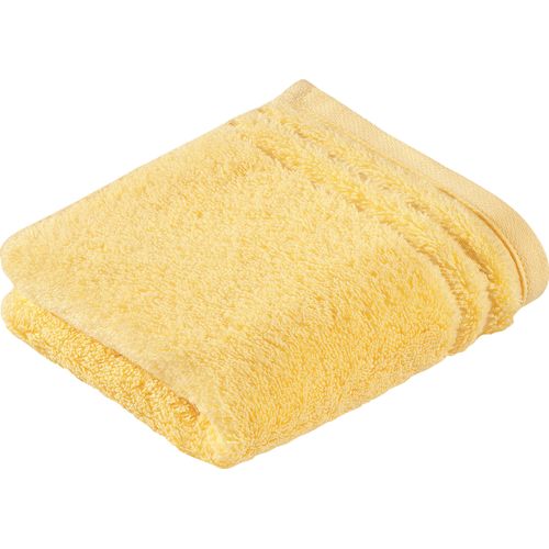 Seiftuch VOSSEN "Vienna Style Supersoft", gelb (citro), B:30cm L:30cm, Walkfrottee, Walkfrottee, Handtücher, Waschlappen im Set, supersoft Baumwolle