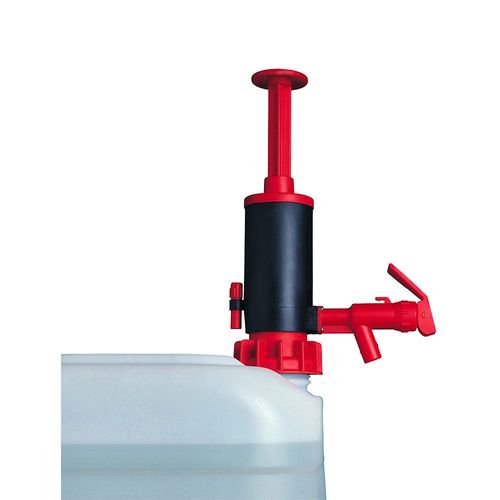 Jessberger Kanister-/Fass-Dosierhandpumpe, für Laugen, rot, 20 l/min, ab 3 Stk Image