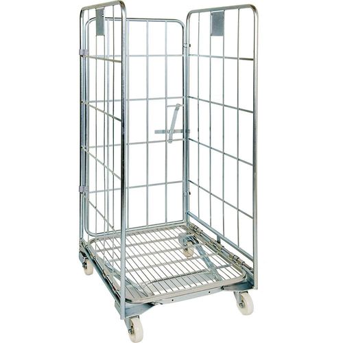 Rollbehälter, nestbar, 3-seitig, HxBxT 1665 x 700 x 800 mm, ab 5 Stk kaiserkraft