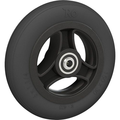 Speichenrad, mit PU-Bereifung, Rad-Ø x Breite 150 x 32 mm, ab 4 Stk kaiserkraft