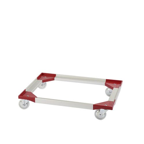 Aluminium-Fahrgestell, 810 x 610 mm, Polypropylenräder, ab 5 Stk kaiserkraft