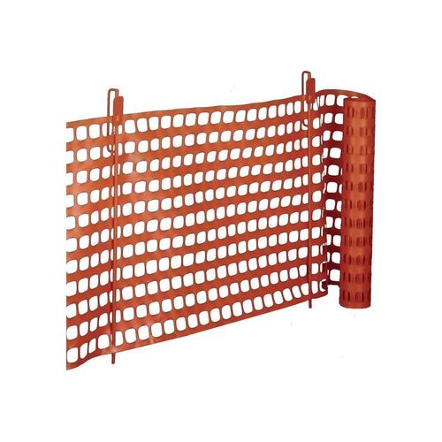 Fangzaun Thermoplast L.50m H.1m verkehrsorange 6kg WEMAS