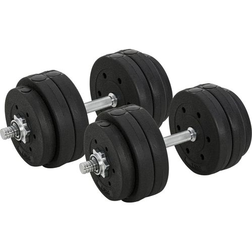Kurzhantel Set 30Kg Hantelset Mit Hantelscheiben Für Zuhause Büro Fitnessstudio Stahl PolyurethanSchwarz Krafttraining