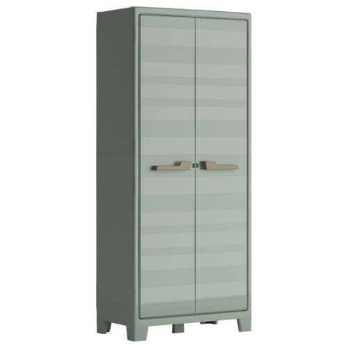 Keter Geräteschrank , Jadegrün , Kunststoff , 4 Fächer , 80x182x44 cm , Aufbewahrung & Schutzhüllen, Geräteschuppen